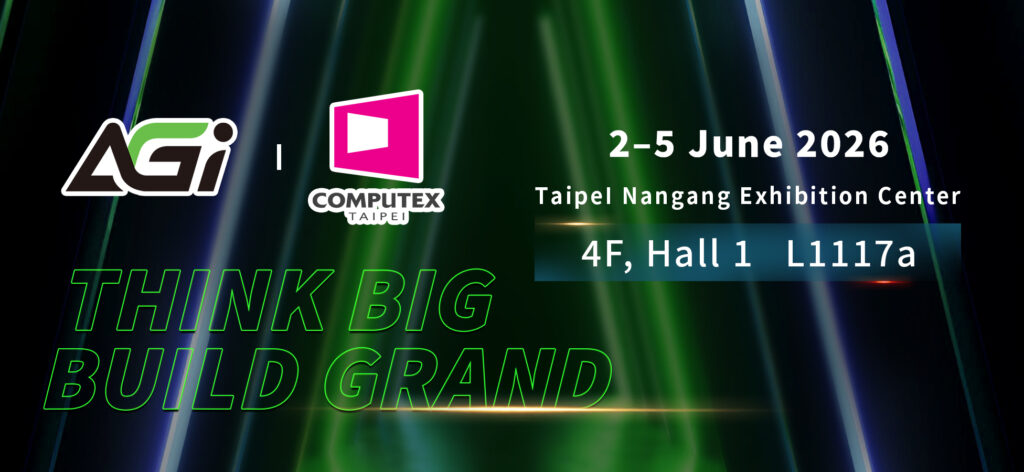AGI 亞奇雷科技2026 COMPUTEX：首發 DDR5 RDIMM 伺服器記憶體與Smart Life工控方案，橫跨AI與邊緣運算市場